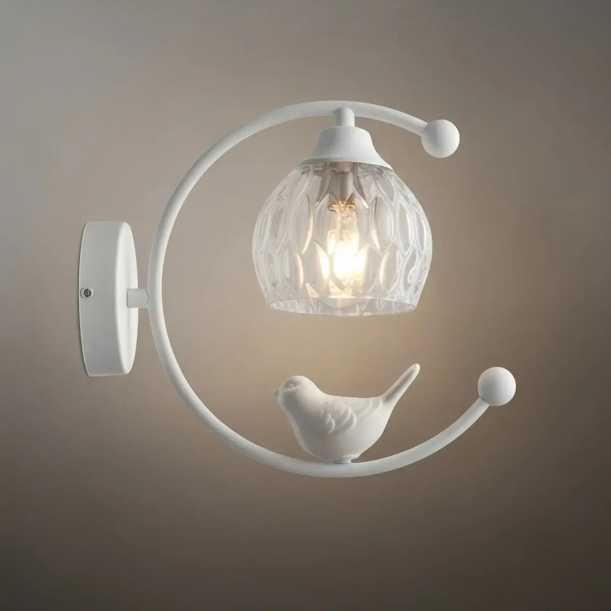 Artistic Ceramic Bird Wall Lamp